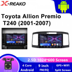 Skirta Toyota Allion Premio T240 2001-2007 Automobilių radijui Android Automobilių Multimedijos grotuvui Navigacijai GPS Carplay ekranui Auto Stereo 4 core 1GB+32GB carplay