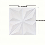 35 * 35 cm Neper&scaron;lampamas lovos kambario dekoras Dekoravimo tapetai Apsaugos nuo susidūrimo Nulupkite ir klijuokite lubas 3D sienų lipdukai fonas Pagrindinis puslapis 5pcs 35x35cm balta