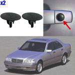 2 vnt Mercedes-Benz C klasės W202 W203 W204 W205 1993 1994 1995 - 2021 Automobilio bagažinės durelių rankenos rakto anga ki&scaron;tuko apdailos dangtelio spaustukai