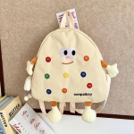 Madingas drobės vaiki&scaron;kas kuprinukas su pie&scaron;iniais atsitiktinis ni&scaron;inis krep&scaron;ys gražus ir eleganti&scaron;kas