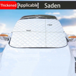 Automobilio magnetinis sniego skydas žieminis priekinio stiklo uždangalas nuo &scaron;erk&scaron;no, apsauga nuo saulės, pusinis automobilio uždangalas, izoliuotas skėtis nuo saulės 5 magnets small