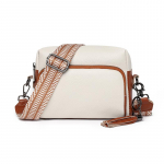 Natūralios karvės odos krep&scaron;ys moterims, monochromatinis pečių krep&scaron;ys prabangus crossbody messenger