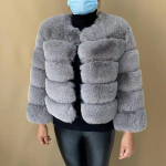 Audinės paltai Moteri&scaron;ki dirbtiniais kailiniais paltai Žieminiai pūkuoti trumpi dirbtiniai kailiniai striukė Moteris Furry Fashion Prabangus O formos kaklo ilgomis rankovėmis megztinis Vir&scaron;ūnės High Street striukė 4XL
