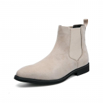Pavasaris Ruduo Vyri&scaron;ki Ankle Boots Briti&scaron;ka Tendencija Suede Oda Vyri&scaron;ki Platforminiai Cowboy Batai Auk&scaron;ti Vyri&scaron;ki Chelsea Batai Botas Masculinas 38