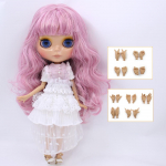 ICY DBS Blyth lėlė &Scaron;arnyrinis kūnas 30CM BJD Drabužiai Batai Rankų rinkinys Madingos lėlės mergaitės dovana full set with hands ruda