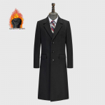 Taluoman Unisex Winter Wool Blend Professional Mid-length Coat S