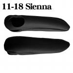2 vnt odinė sintetinė priekinės sėdynės porankio dangtelis Toyota Sienna 2011 2012 2013 2014 2015 2016 2017 2018 Priedai