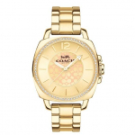 Coach Moteri&scaron;kas &bdquo;Boyfriend&ldquo; laikrodis 34 mm, auksinės spalvos, su kristaliniu ciferblatu 14503141 auksas