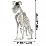 Helovino skeletas &scaron;uo Siaubingas skeletas gyvūnas Realisti&scaron;kas Helovino skeletas &scaron;uo statula Kaukolės kaulo meno papuo&scaron;alai vakarėliui vaiduokli&scaron;kas