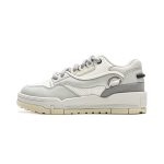 Li Ning 001 BTC Slip Resistant, Abrasion Resistant, Lightweight Low top Skateboard Shoes Men's White Gray AGCV383-1 40