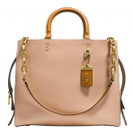 Coach Rogue 31 vientisos odos peties rankinė per petį tote krep&scaron;ys Moteri&scaron;kos rankinės Smėlio spalvos 27055-OLEQO Basic Set (Bag+Dust Bag)