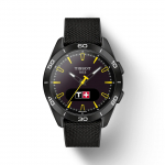 Tissot juodo ciferblato vyri&scaron;kas madingas laikrodis T153.420.47.051.06 juoda