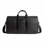 Coach Venturer Duffle Bag, Signature Canvas Juodo Lygaus Odos Apdaila Vyri&scaron;kas Kelioninis Bagažas, Atsitiktinei Verslo Kelionei, Savaitgalio I&scaron;vykai CV958-R8E Basic Set (Bag+Dust Bag)