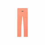 Fear of God Essentials Fleece Sweatpants FW22 Laisvo kirpimo su logotipu Spausdinimas Vyri&scaron;kos kelnės Koralų raudonumo FOG-FW22-385 XL