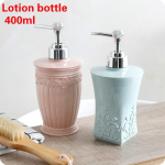 400ml Vonios skysto muilo laikiklis patogus preso buteliuko dozatorius &scaron;ampūnui round pink