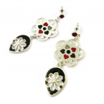 NOA [G5772] - Boucles Cr&eacute;ateur 'Emilie' noir rouge raudona