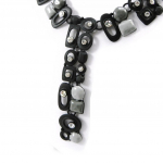 NOA [I2197] - Collier Cr&eacute;ateur 'Sissi' noir gris