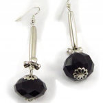 Les Tr&eacute;sors De Lily [J7717] - Boucles Cr&eacute;ateur 'Scarlett' noir