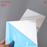 15 * 15 cm kvadratinis sujungimo veidrodinis sienos lipdukas Lipnusis akrilinis veidrodinis sienos lipdukas Nuimamas lipdukas A 15*15cm 6pcs