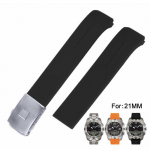 21MM T-Touch II serijos T013420A T047420A T013420 T047420 serijos silikoninės gumos laikrodžio dirželis, apyrankės apyrankė, skirta T013 T047 T013-21MM-With Buckle