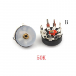 10 vnt potenciometras Rv12Mm 10K 50K radijo potenciometras su jungikliu 50k