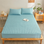 Medvilninis mink&scaron;tas patalynės užvalkalas, čiužinio užvalkalas, storas dygsniuotas lovatiesis, elastingas paklodės. 180*200cm