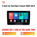 Icreative Car Radio 2 Din Android automobilio GPS navigacija, skirta Ford New Transit 2009&ndash;2019 galvos blokui Autoradio Multimedijos grotuvas Stereo Audio Auto