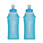 2 vnt. 500 ml TPU mink&scaron;tos kolbos sulankstomos sportinės vandens gertuvės, skirtos hidratacijos paketui bėgimui, žygiams no tube mėlyna