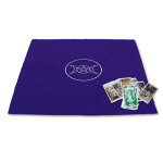 Les Tr&eacute;sors De Lily [A1434] - Tapis velours 'Pagan Circle' violet - 80x80 cm