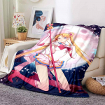 Sailor Moon Anime mados animacinių filmų monstras flanelinis pūkuotas vilnos i&scaron;metimo antklodė vaikams ir suaugusiems Dovana sofa Kelionės 150cm x 200cm