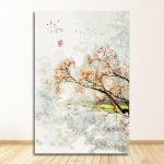 Plakatas svetainei be įrėminto naujo kini&scaron;ko ra&scaron;alo gėlių abstrakcijų sienų meno spaudinio paveikslėlio drobės tapyba 21cm&times;30cm NoFrame
