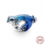 Vasaros serijos Murano stiklo Seaturtle Dangle žavesys moterims Originalus sidabrinės akimirkos apyrankės medūzos pakabukas