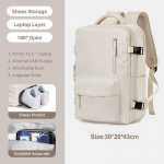 35 l kelioninė kuprinė didelė 15,6 ne&scaron;iojamojo kompiuterio verslo krep&scaron;ys, daugiafunkcis USB įkrovimas Mochila Moterų mokyklinių krep&scaron;ių batų ki&scaron;enė XA348C žalia