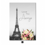 &Scaron;iaurės &scaron;alių Paryžiaus Eifelio bok&scaron;tas Drobė Tapyba peizažas Sienų Plakatas Gitara Rožės Gėlės Meno spaudinys Modernus gyvenamasis kambarys namų dekoravimas A4 21x30cm No Frame