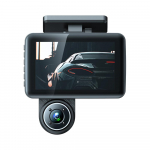 3 kameros Dash Cam 4 colių skaidraus automobilio galinio vaizdo veidrodžio automobilio vaizdo įra&scaron;ymo vaizdo kamera plataus kampo automobilis juoda