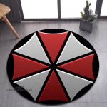 Gyventojo Biocheminis Skėtis Spausdintas Apvalus kilimas Svetainės miegamojo kilimas Neslystantis kilimas Jogos kilimėlis Durų kilimėliai Gimtadienio dovana Diameter 60cm
