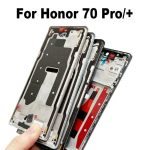 6,78 Huawei Honor 70 Pro + Plus vidurinis rėmelis, priekinis rėmelis, korpusas, LCD laikiklis, galinė plok&scaron;telė, važiuoklė FNE-AN00 FNE-NX9 Honor 70 pro Black