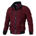 Vyri&scaron;ka striukė Laisvalaikio madinga vir&scaron;utinė striukė Vyri&scaron;ka striukė Vyri&scaron;ka 2024 m. pavasario ruduo Nauja &bdquo;Stand Up Slim Military Bomber Bomber&ldquo; striukė vyrams L