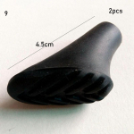 Žygio Alpenstock priedai Lazdos galvutės keitimo patarimai Žygio lazdos apsaugos 2pcs Style 9