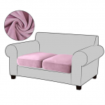 Aksominiai sofos sėdynių užvalkalai svetainei Pliu&scaron;iniai sofos pagalvėlių užvalkalai Stori mink&scaron;ti tampri sofos sofos užvalkalai, baldų apsauga KB 60-90cm