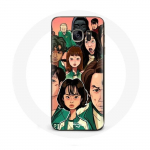 Coque pour Samsung Galaxy S7 Edge Squid Game Affiche personnages Fanart
