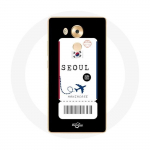 Coque pour Huawei Mate 8 Billet d'avion Seoul Cor&eacute;e du Sud