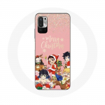 Coque pour Xiaomi Poco M3 Pro Demon slayer merry christmas affiche Anime Manga