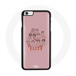 Coque pour Iphone SE Elite Saison 5 Affiche personnages Fanart Logo