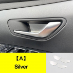Hyundai Tucson NX4 2023 2024 Hybrid N Line Automobilio Vidinės Durų Rankenos Dubens Dangtelio Apdaila Nerūdijančio Plieno Interjero Aksesuarai A Silver