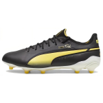 Puma King Ultimate Pel&eacute; FG AG Legend Pack Vyri&scaron;ki sportbačiai Juodi Balti Pel&eacute;-Geltoni 107825-01 42