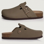 Comwarm Madingos kam&scaron;tinio pado klumpės moterims, unisex, namų odinės mulos, patogūs bulvių tipo batai su skliauto palaikymu, lauko vakariniai sandalai 40