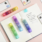 1 gabalas &bdquo;Lytwtw's Lovely Kawaii Rainbow Colors&ldquo; mielos ra&scaron;tinės reikmenys mokyklinių reikmenų dovanos, dvigubos galvutės korekcinės juostos dozavimas žalia