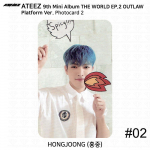 ATEEZ 9-asis mini albumas THE WORLD EP.2 OUTLW Platform Ver Official Photocard 1 2 3 Hongjoong - Photocard2 #2