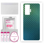 apgo Protective Skin Sticker for the back compatible with Vivo X51 5G, Wrap Film, Foil, Vinyl - Pattern Carbon Chameleon CAKA1